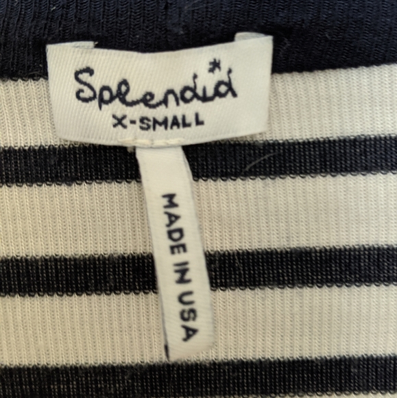 Splendid Blue and White Striped Cardigan, Sz. XS - Picture 4 of 7